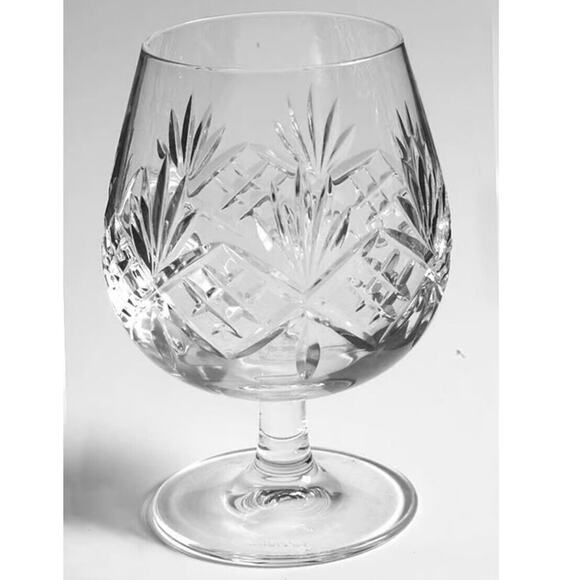 Tiffany Newport Crystal Brandy Snifters Cocktail Glasses (2) Clear Cut Glass - Picture 1 of 7